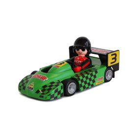 FARO 255 Auto 1:18 Superkart s Igráčkem, zelená barva