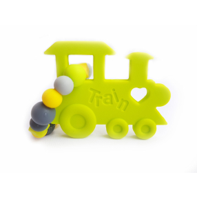 KidPro - Silikonové kousátko: Mašinka limetka