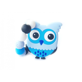 KidPro - Silikonové kousátko: Sovička modrá