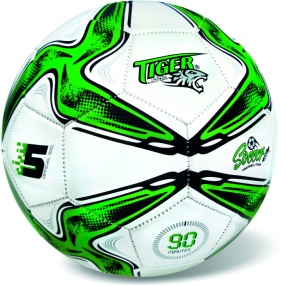 Kožený fotbalový míč Training zelený