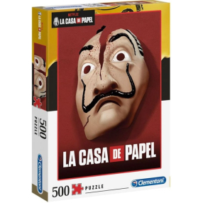 Clementoni 35085 - Puzzle 500 Netflix: Papírový dům - Maska