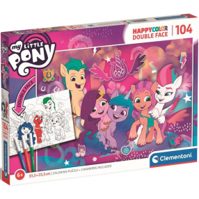 Clementoni - Puzzle Double Face 104 My Little pony