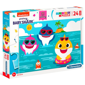 Clementoni 28519 - Puzzle Maxi 24 BABY SHARK