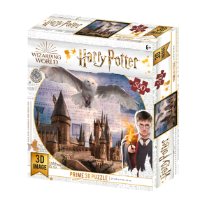 PRIME 3D PUZZLE - Harry Potter - Bradavice a Hedvika 500 dílků
