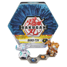 Spin Master Bakugan - Plechový box s exkluzivním Bakuganem S3