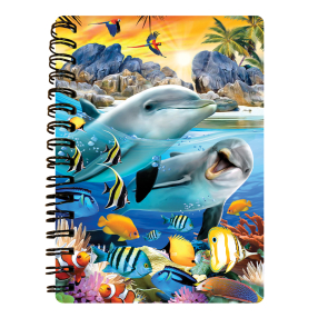 PRIME 3D Zápisník - Delfíni