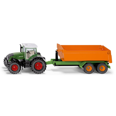 Siku Farmer - Traktor Fendt s vyklápěcím přívěsem, 1:50