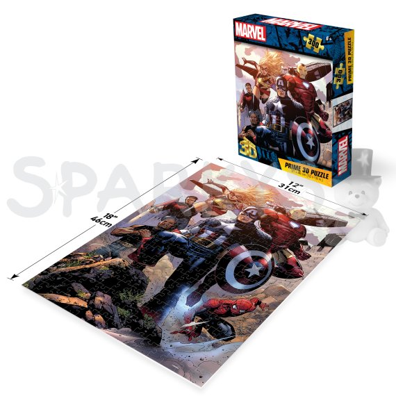 PRIME 3D PUZZLE - Marvel Avengers 300 dílků                    