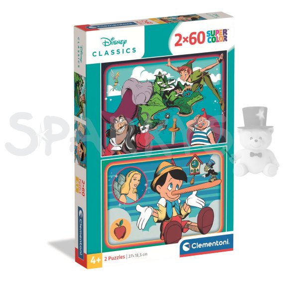 Clementoni - Puzzle 2x60 Disney Klasika                    