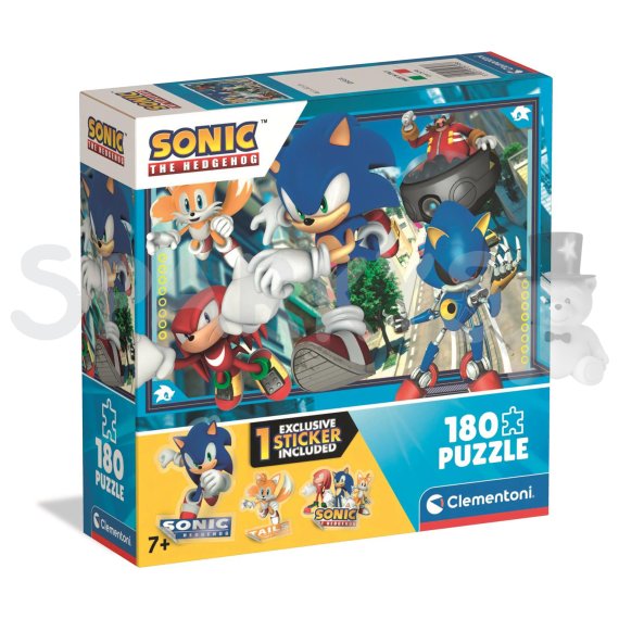 Clementoni - Puzzle 180 Sonic the Hedgehog 3                    