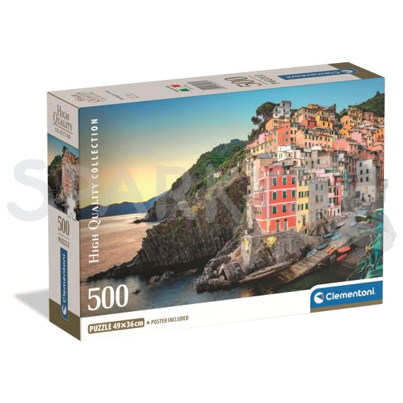 Clementoni - Puzzle 500 Pobřeží Riomaggiore                    