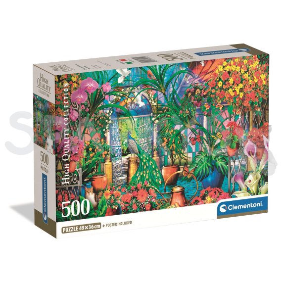 Clementoni - Puzzle 500 Skleníkoví správci                    