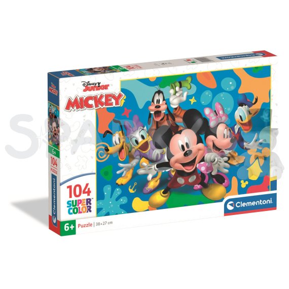 Clementoni - Puzzle 104 Disney Mickey a přátelé                    