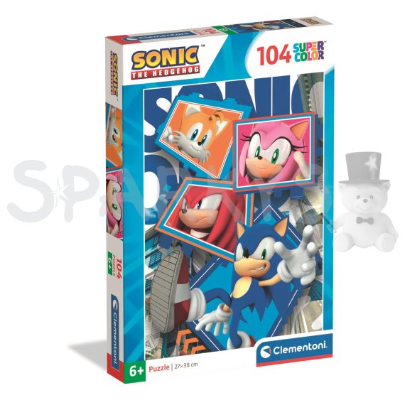 Clementoni - Puzzle 104 Sonic the Hedgehog                    