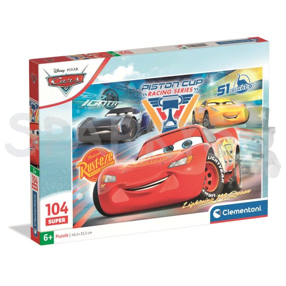 Clementoni - Puzzle 104 Super Auta                    