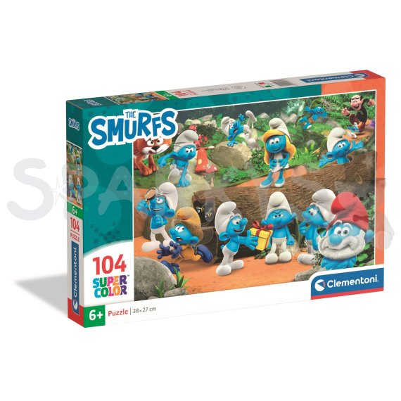 Clementoni - Puzzle 104 Šmoulové                    