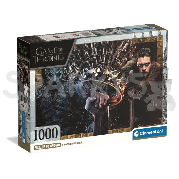 Clementoni - Puzzle 1000 Hra o trůny                    