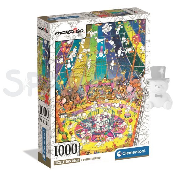 Clementoni - Puzzle 1000 Mordillo Show                    
