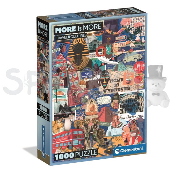 Clementoni - Puzzle 1000 More is More - Cestování a kultury                    