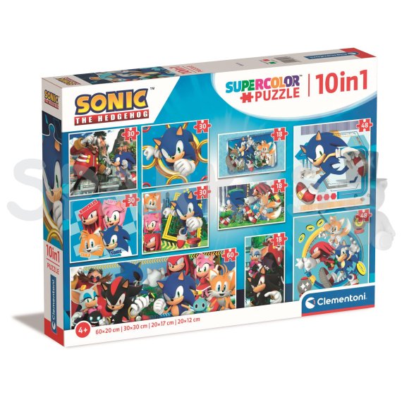 Clementoni - Puzzle 10v1 Sonic the Hedgehog                    