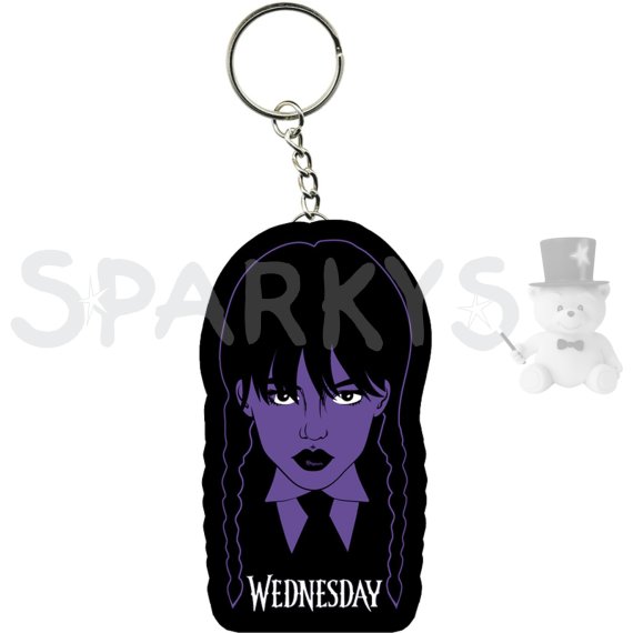 Klíčenka Wednesday hlava barevná                    
