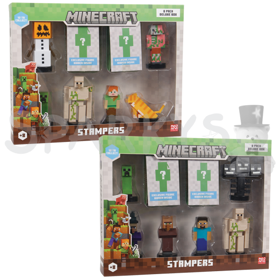 Minecraft razítko - 8 pack Deluxe box                    