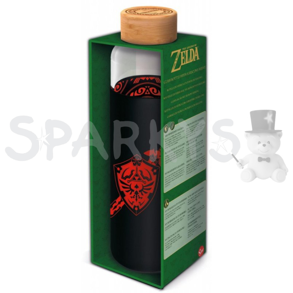 ZELDA Skleněná láhev s návlekem 585 ml                    