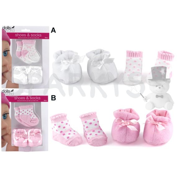 Dolls World - Boty a ponožky 2 druhy                    