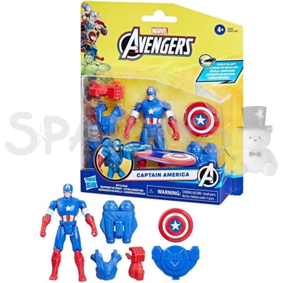 Marvel Avengers Battle gear Kapitán Amerika 10 cm                    