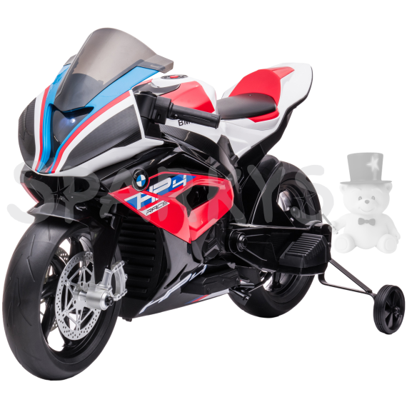 Dětská elektrická motorka BMW HP4 červená                    