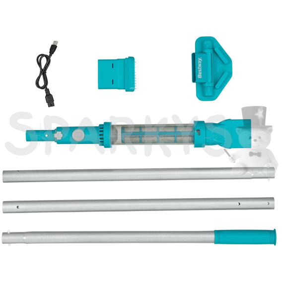 BESTWAY 58771 - Bazénový bateriový tyčový vysavač AquaSurge™ 251 cm do Ø 610 cm                    