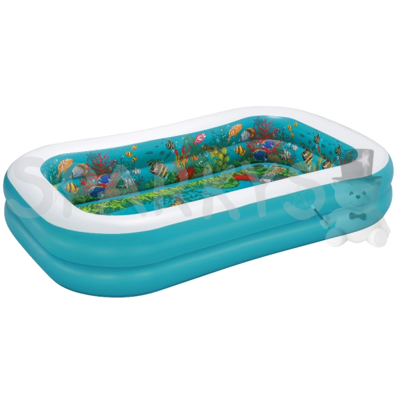 BESTWAY 54177 - Nafukovací bazének 3D podmořský svět 262 x 175 x 51 cm                    