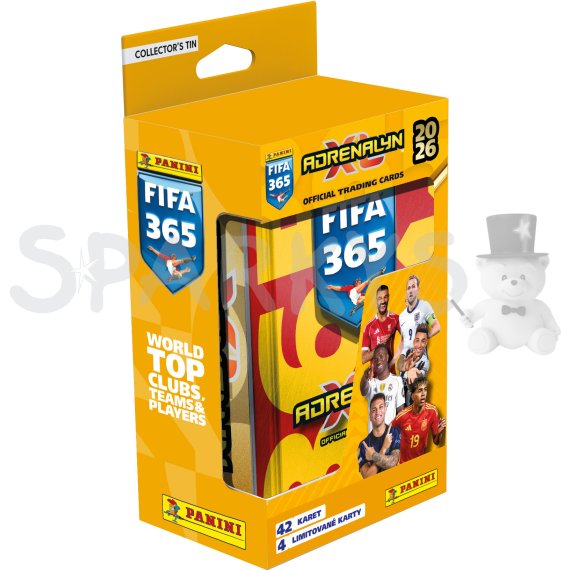 PANINI FIFA 365 2025/2026 - ADRENALYN - plechová krabička (hranatá)                    