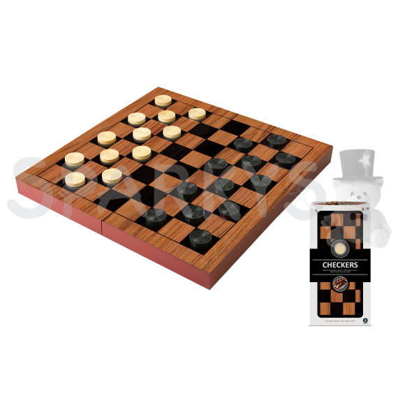 Dáma Dřevěná cestovní hra                    