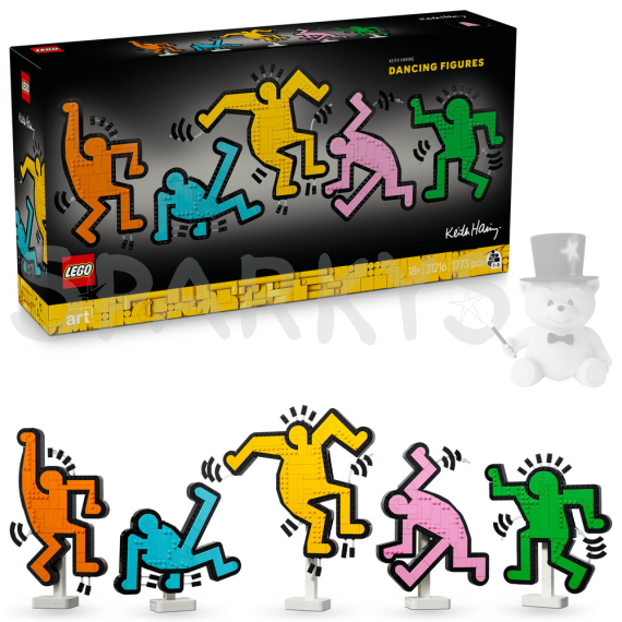 LEGO® Art 31216 Keith Haring – Tančící postavy                    