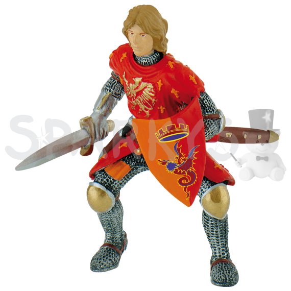 Bullyland 80786 - Princ s mečem červený                    