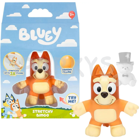 Bluey Stretchy Super pružná figurka Bingo                    