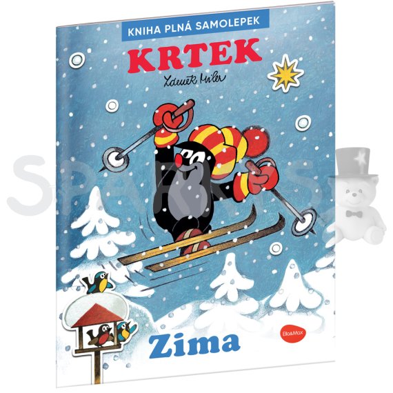 Ella&amp;Max KRTEK a ZIMA - Kniha samolepek                    