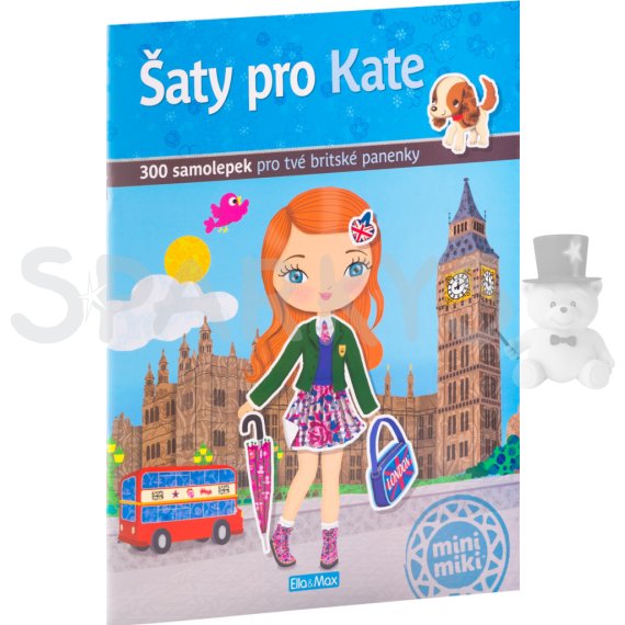Ella&amp;Max Šaty pro KATE - kniha samolepek                    