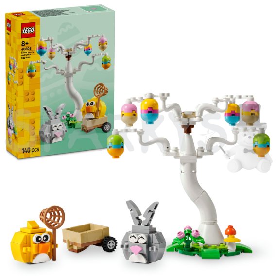 LEGO® Iconic 40808 Velikonoční zajíček, kuřátko a sběr vajíček                    