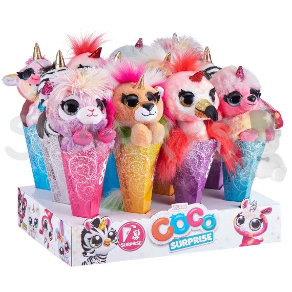 COCO FANTASY plyšové zvířátko s překvapením, 6 druhů                    