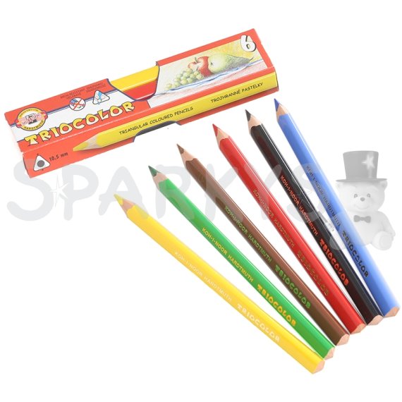 KOH-I-NOOR Pastelky 3151/6 TRIOCOLOR                    