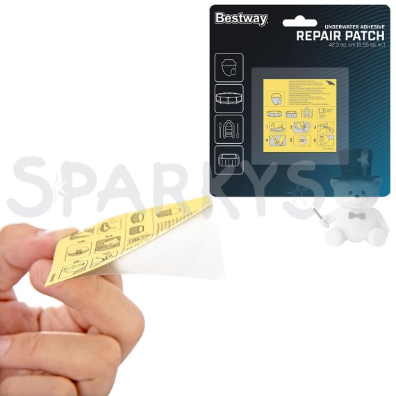 BESTWAY 62091 - Samolepicí záplaty pod vodu 6,5 x 6,5 cm, 10 ks                    