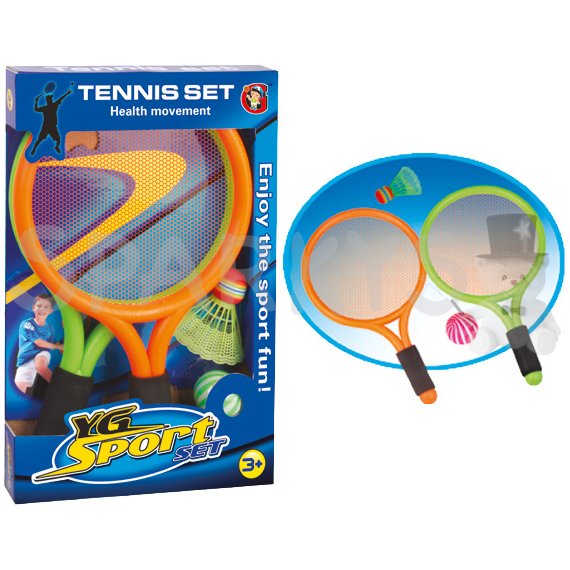 Velký dětský tenisový a badmintonový set 39 cm                    