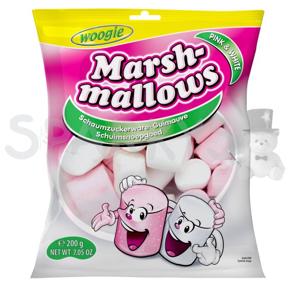 Marshmallows pink &amp; white 200g                    