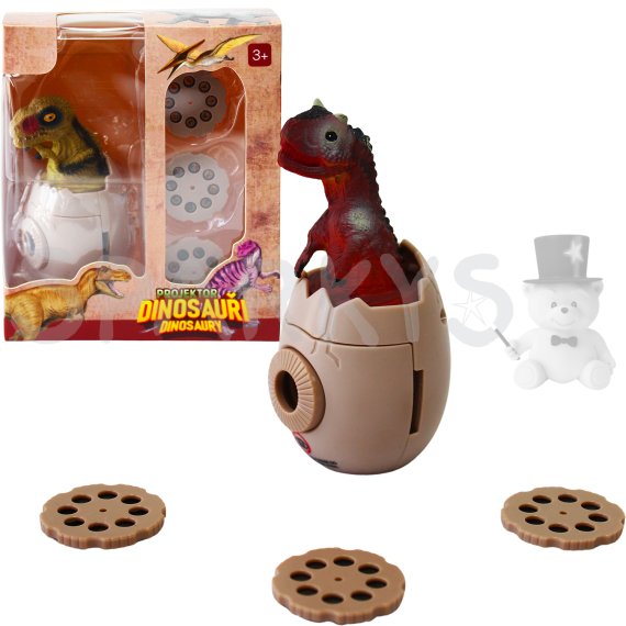 Projektor dinosaurů v podobě vajíčka se 3 výměnnými disky                    