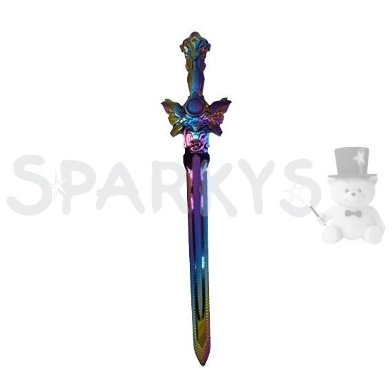 Dětský fantasy meč s duhovým efektem - 58 cm                    