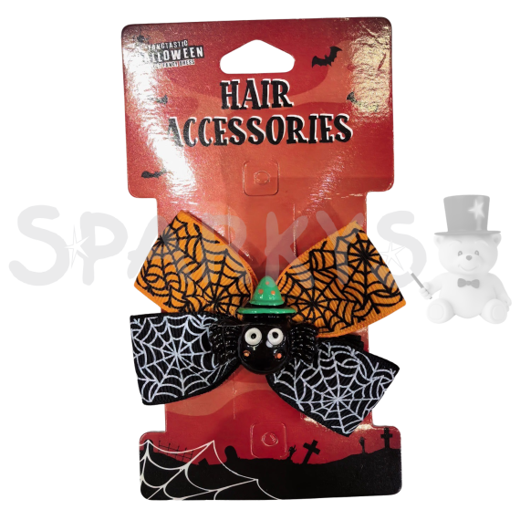 Halloween spona pavouček a mašle                    
