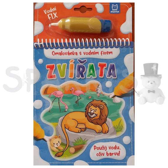 Zvířata - Omalovánka s vodním fixem                    