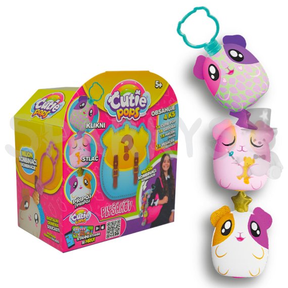 CUTIE POPS Mini plyš s překvapením                    